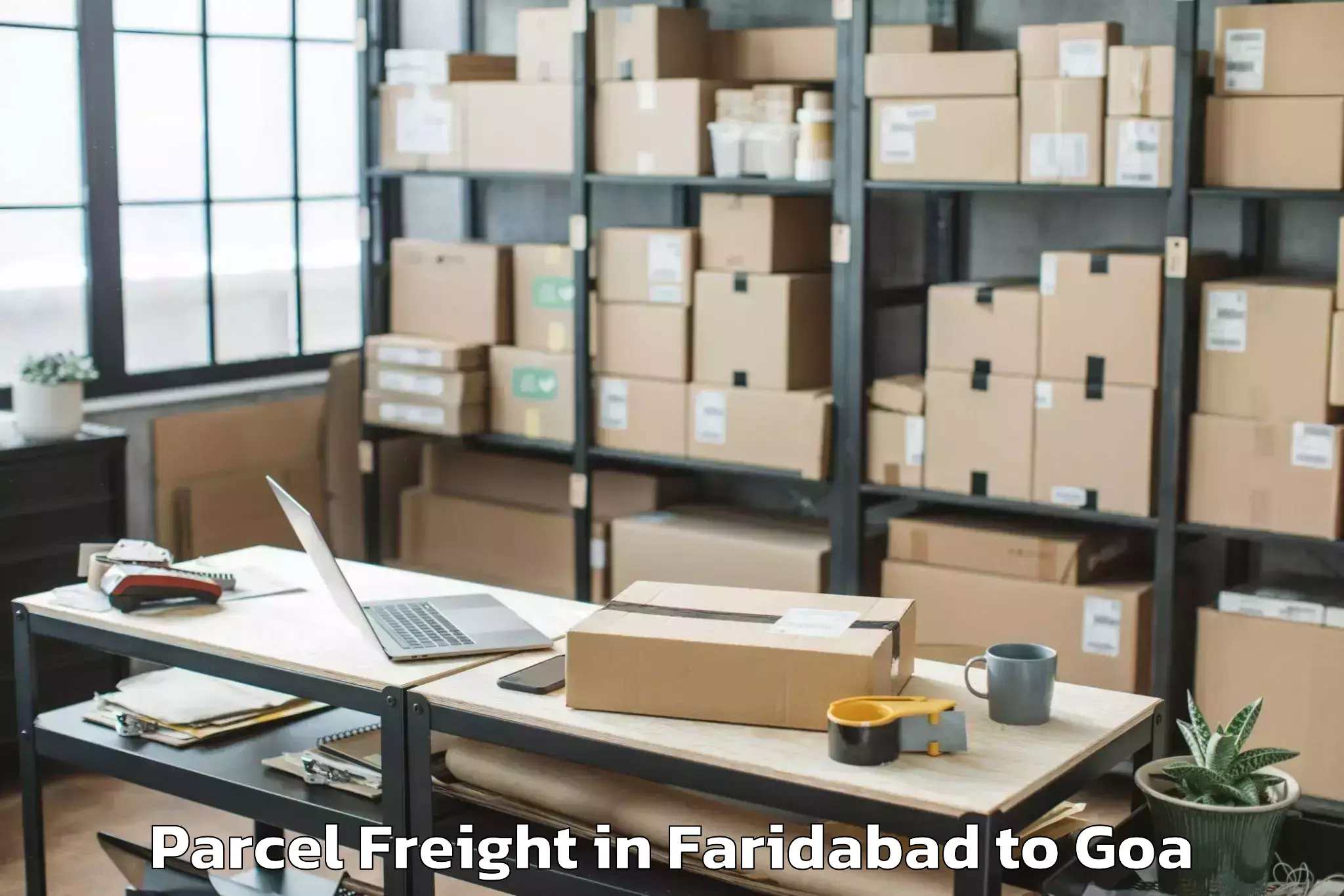 Affordable Faridabad to Aldona Parcel Freight